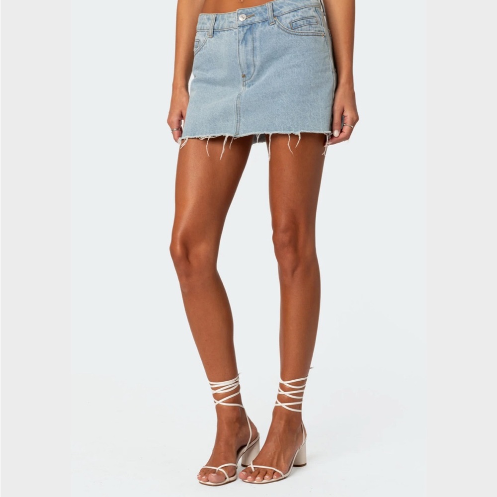 Denim Mini Skirt
